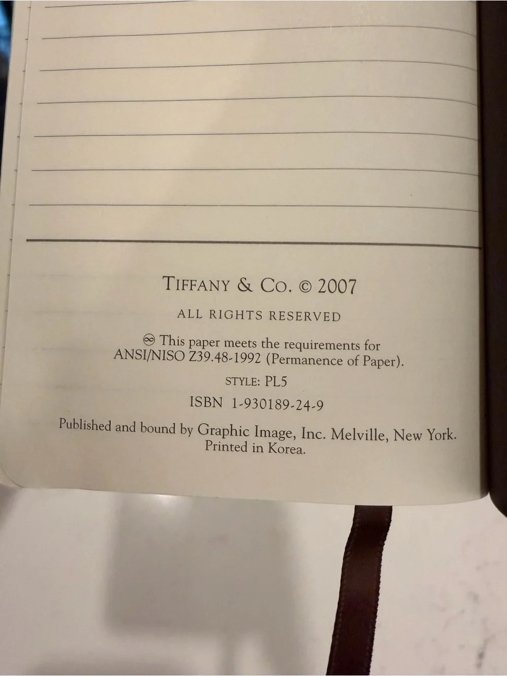 Tiffany & Co. Little Blue Book Leather Journal - Like New 🩵